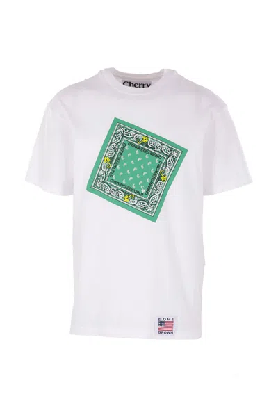 Cherry World Bandana Graphic-print T-shirt In White