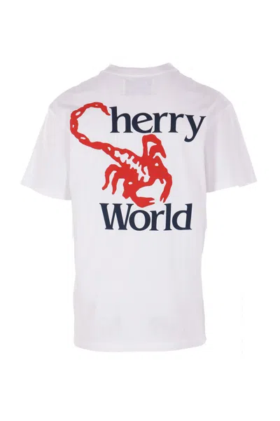 Cherry World Bandana Graphic-print T-shirt In White