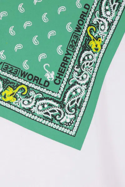 Cherry World Bandana Graphic-print T-shirt In White