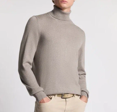 Fay Regular-fit. Fin. 12 Maglia Collo Alto In Lana Rasata. Sweater In Nude