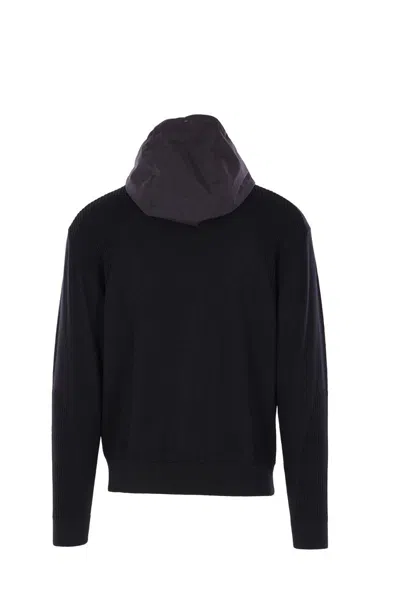 Laminar Ribbed Hooded Knit Knitwear In Black