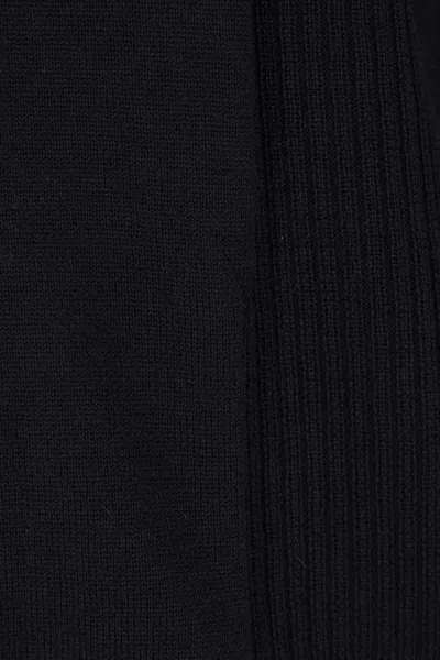 Laminar Ribbed Hooded Knit Knitwear In Black