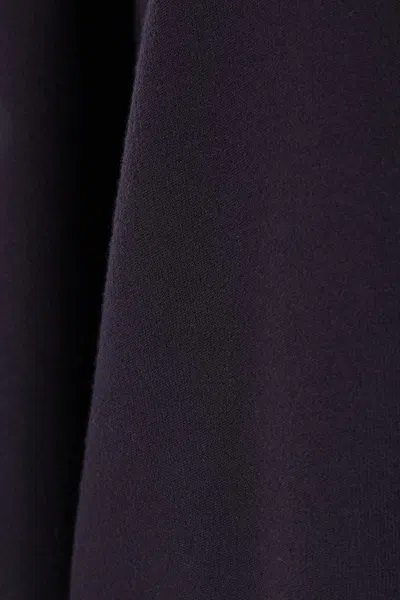 Max Mara Wool And Viscose Pullover With Raglan Sleeves In Blue