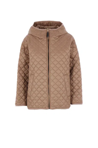 Max Mara The Cube Coats In Brown