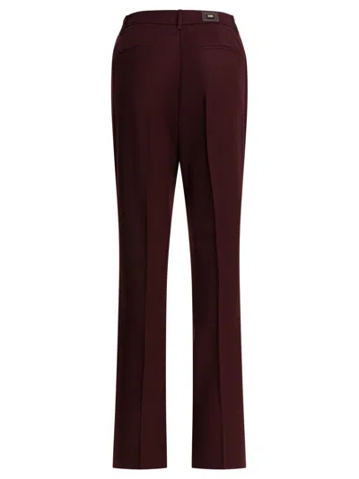 Max Mara Trousers In Red