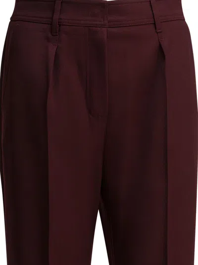 Max Mara Trousers In Red