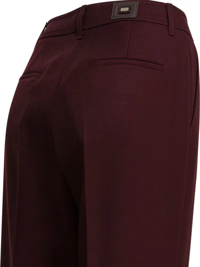 Max Mara Trousers In Red