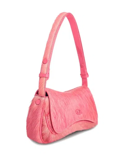 Diesel Flap Clutch Bag For Play In Pink