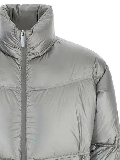 Laminar Metallic Shield Down Jacket With Titanium Coating Clothing In Silver