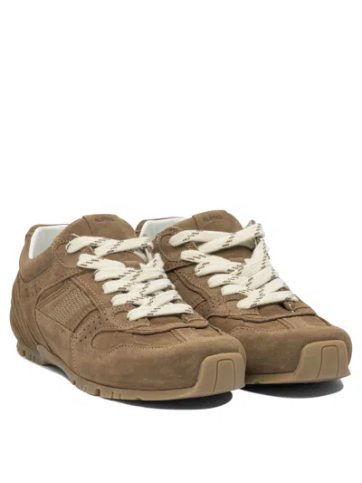 Alohas Tb.56 Suede Cream Leather Sneakers In Multi