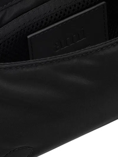 Ami Alexandre Mattiussi Ami Paris Men Marcel Nylon Shoulder Bag In Black