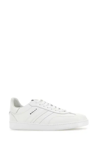 Bally White Leather Rivy Sneakers In White