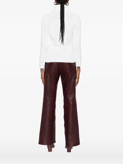 Base Milano Wool Turtle-neck Jumper In White