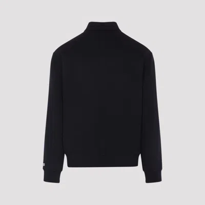 Canali Black Wool-cashmere Blend Jacket With Minimalist Design In Black