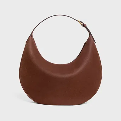 Celine Women Lulu Large Leather Shoulder Bag In Brown