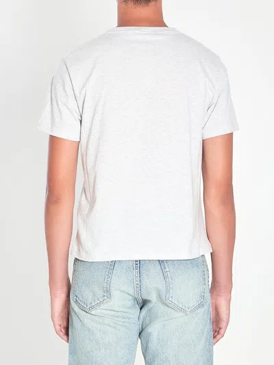 Celine Grey Regular Cotton T-shirt In White