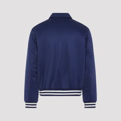 Celine Navy And Ecru Teddy Jacket In Double-face Jersey In Blue