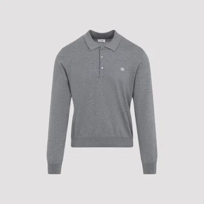 Celine Polo Sweater In Gray