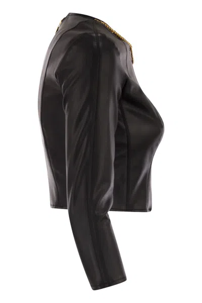 Elisabetta Franchi Top With Necklace And Charm In Multi