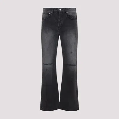 Enfants Riches Deprimes Flared Denim Cotton Jeans In Black