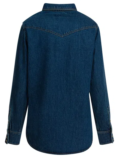 Filson Western Denim Shirt In Blue