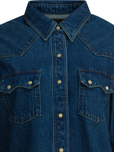 Filson Western Denim Shirt In Blue