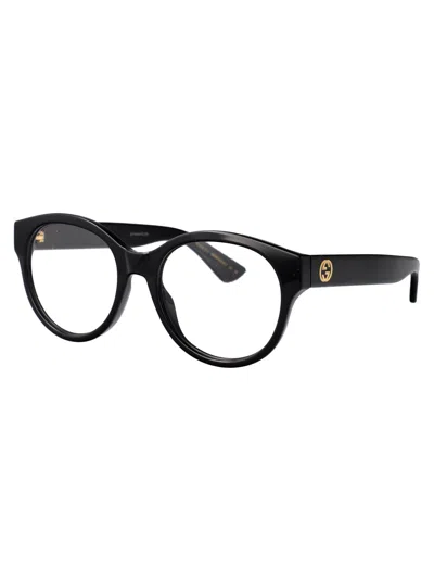 Gucci Black-black-transparent Injectate Glasses In Black