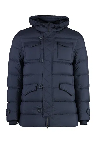 Herno L Eskimo Hooded Nylon Down Jacket In Multi