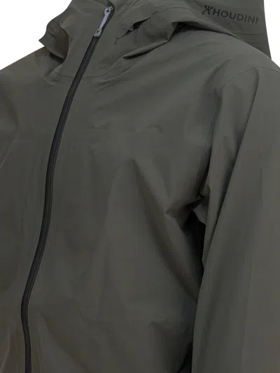 Houdini Sportswear Green Recycled Polyester Jacket In Brown