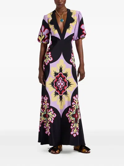 La Doublej La Double J Floral Patterned Dress In Multi