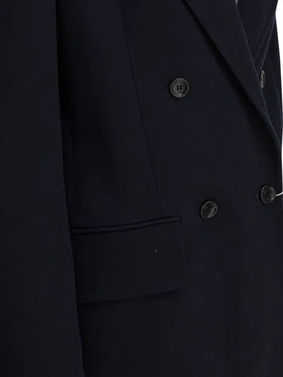 Max Mara Autry White And Blue Leather Sneakers In White