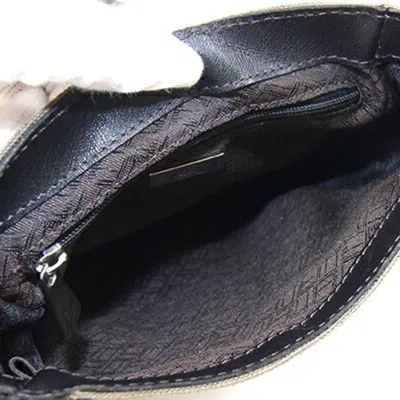 Pre-owned Dunhill Dark Brown Khaki Brown Canvas Leather Shoulder Bag ()