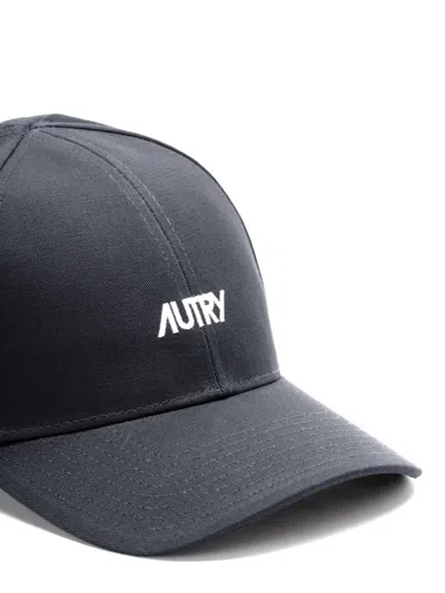 Autry Blu Baseball Hat With White Logo In Blue