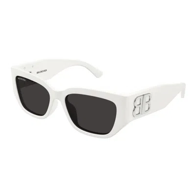 Balenciaga Acetate White Sunglasses In White