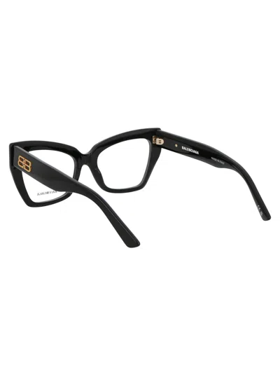 Balenciaga Black Acetate Optical Glasses In Black