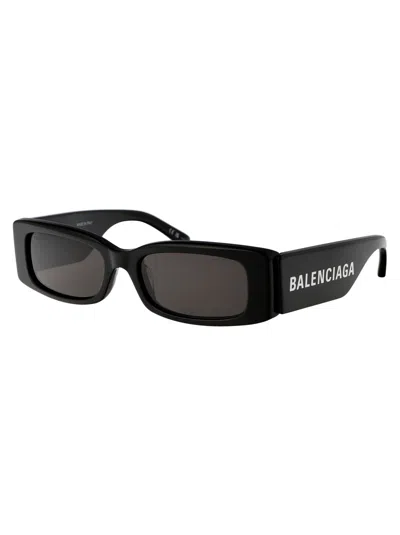 Balenciaga Grey Rectangular Ladies Sunglasses Bb0260s 001 56 In Black