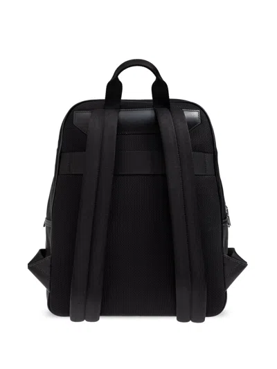Bally Treck Logo Backpack In Black
