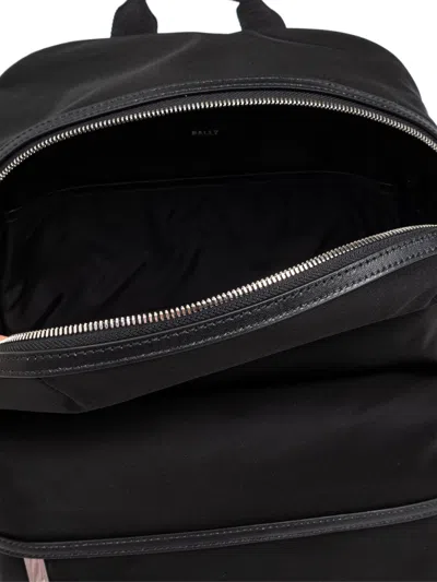 Bally Treck Logo Backpack In Black