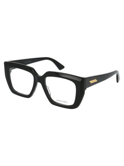 Bottega Veneta Black Acetate Optical Glasses