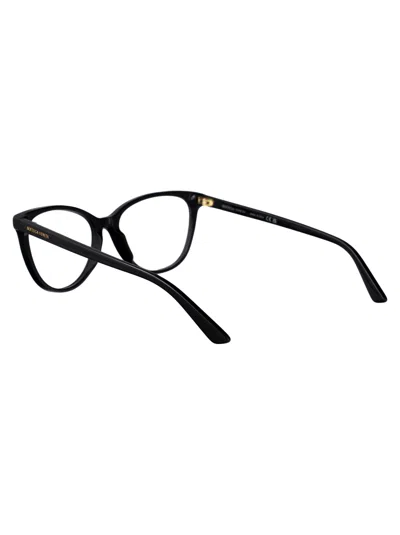 Bottega Veneta Black Acetate Optical Glasses In Black