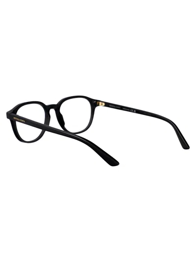 Bottega Veneta Black Acetate Optical Glasses In Black