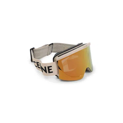 Celine Ski Mask Sunglasses In Brown