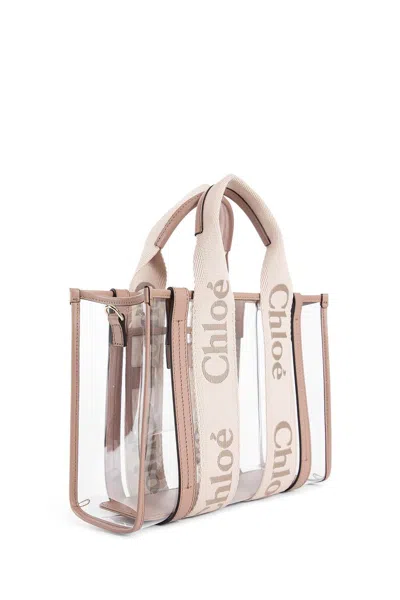 Chloé Small Tote Wooody With Strap In Multi