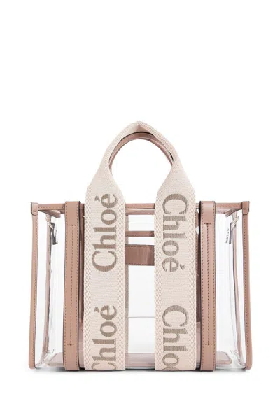 Chloé Small Tote Wooody With Strap In Multi