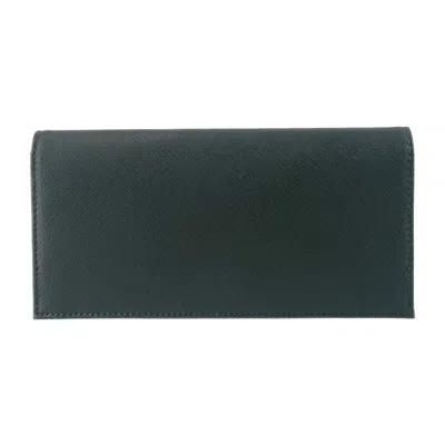 Pre-owned Emporio Armani Black Blue Leather Wallet (bi-fold) () In Multi