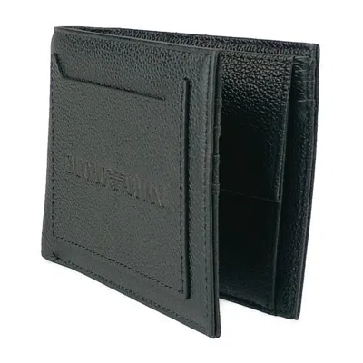 Pre-owned Emporio Armani Black Leather Wallet (bi-fold) ()