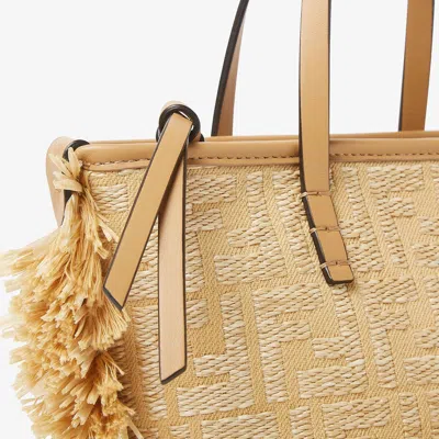 Fendi Mini Roll Tote Bag In Brown