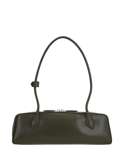 Alaïa Alaia Le Teckel Medium Bag In Shiny Leather In Green