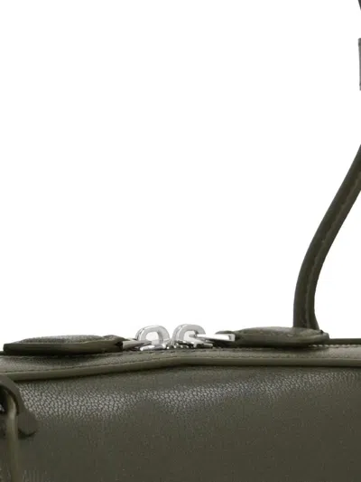 Alaïa Alaia Le Teckel Medium Bag In Shiny Leather In Green