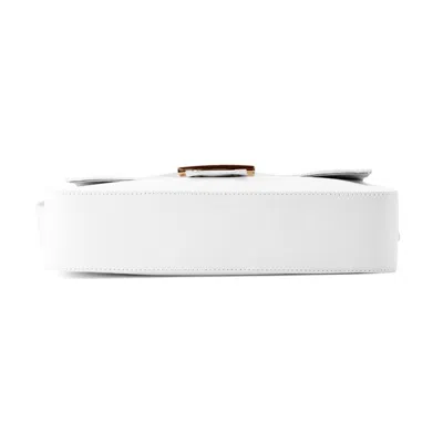 Pre-owned Fendi Baguette White Linen Shoulder Bag ()